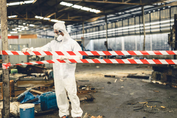 Professional Unattended Death Cleanup technician working in Wallpack Center, NJ